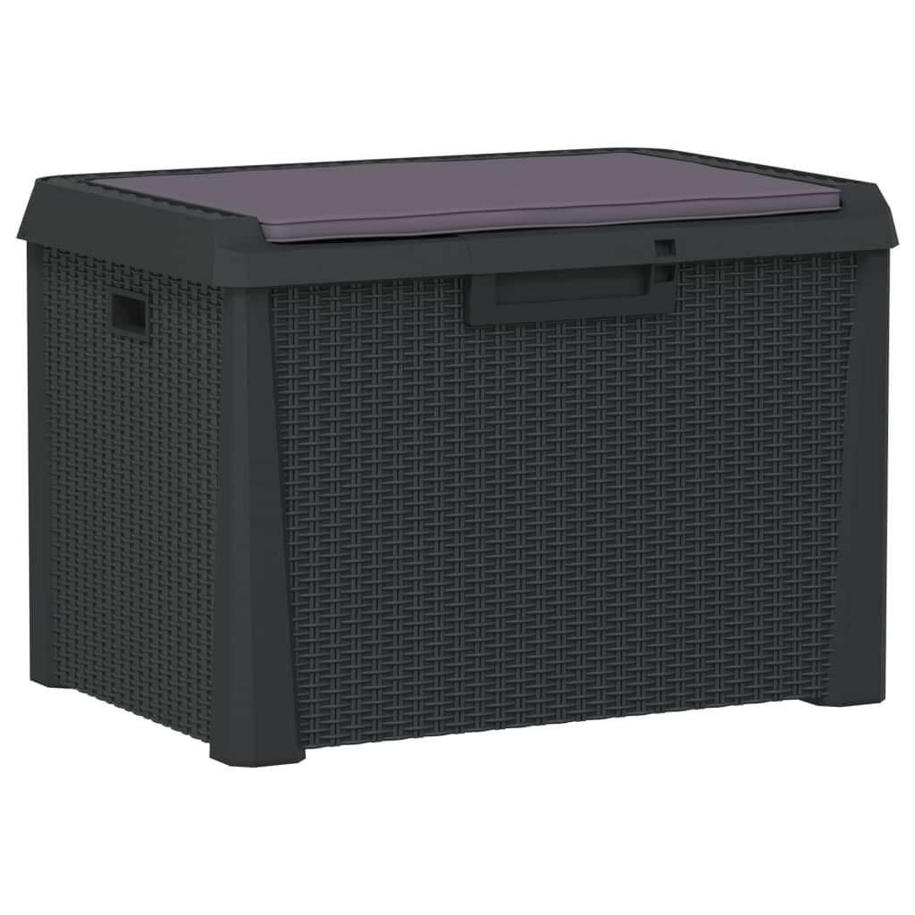 Garden Storage Box Anthracite Polypropylene Medium