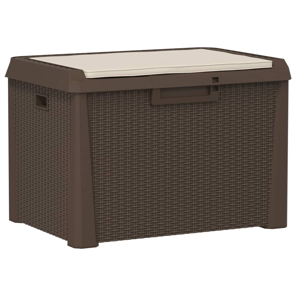 Garden Storage Box Brown Polypropylene (PP) Large