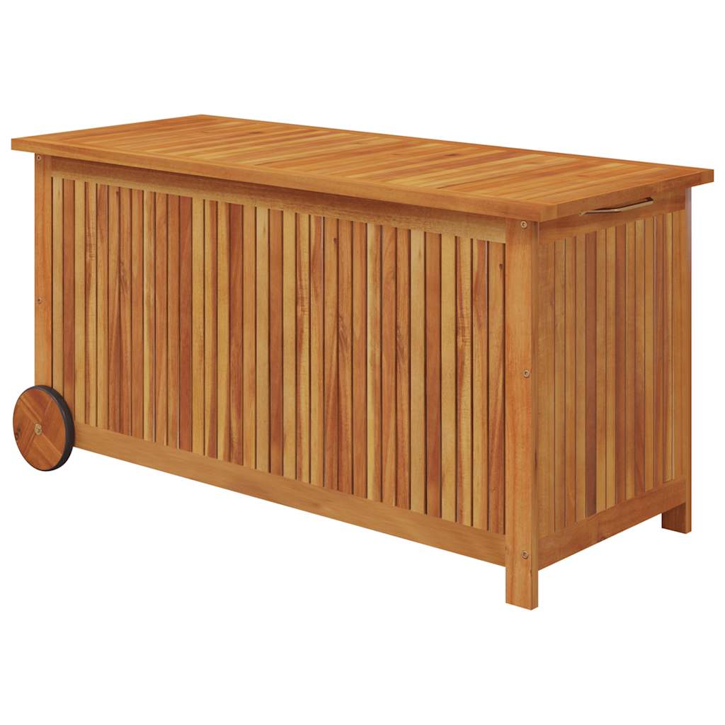 Garden Storage Box Brown Solid Acacia Wood 44.5 x 19.7 x 22.8 in