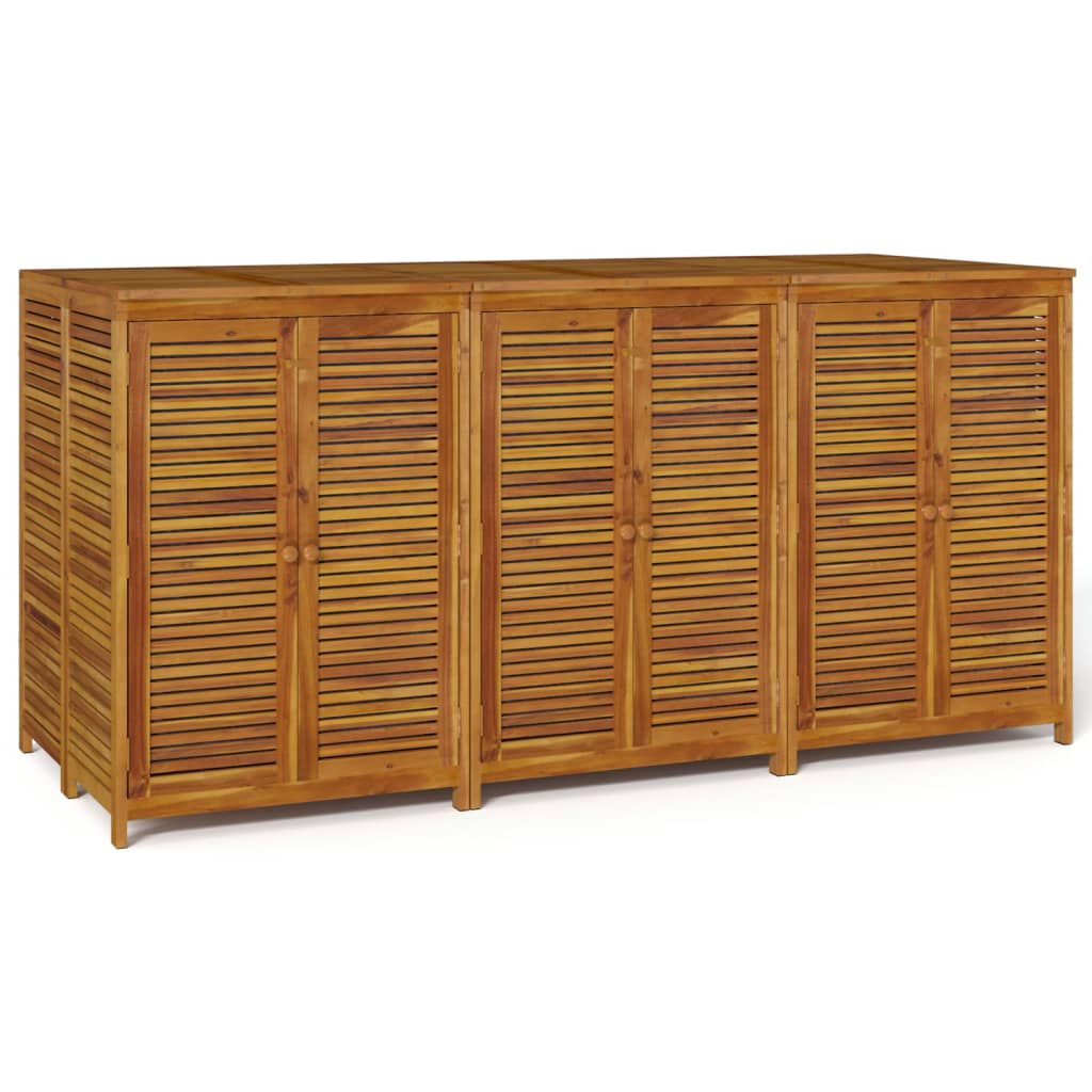 Garden Storage Box Natural Acacia Solid Acacia wood Large