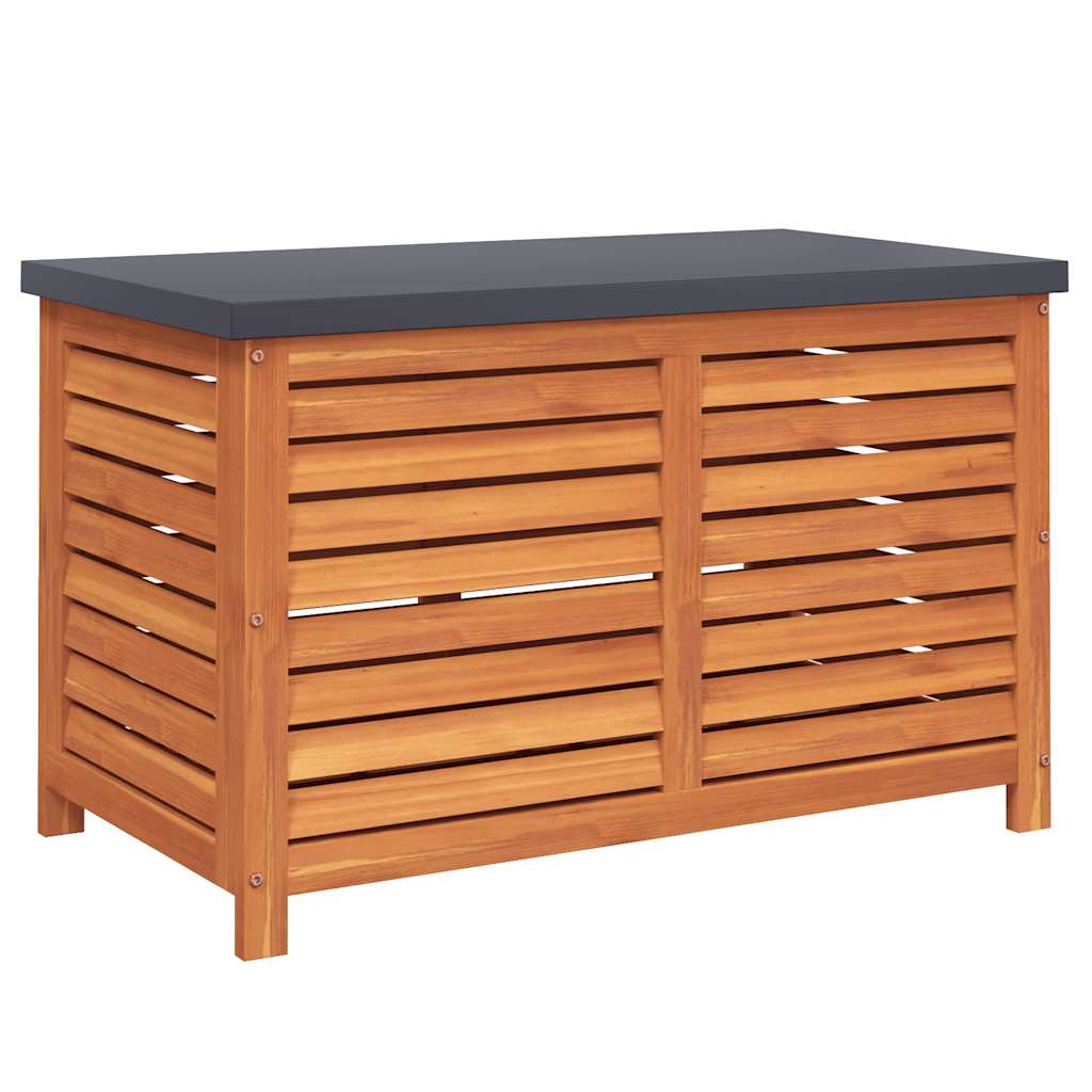 Garden Storage Box Reddish-brown Solid eucalyptus wood Medium