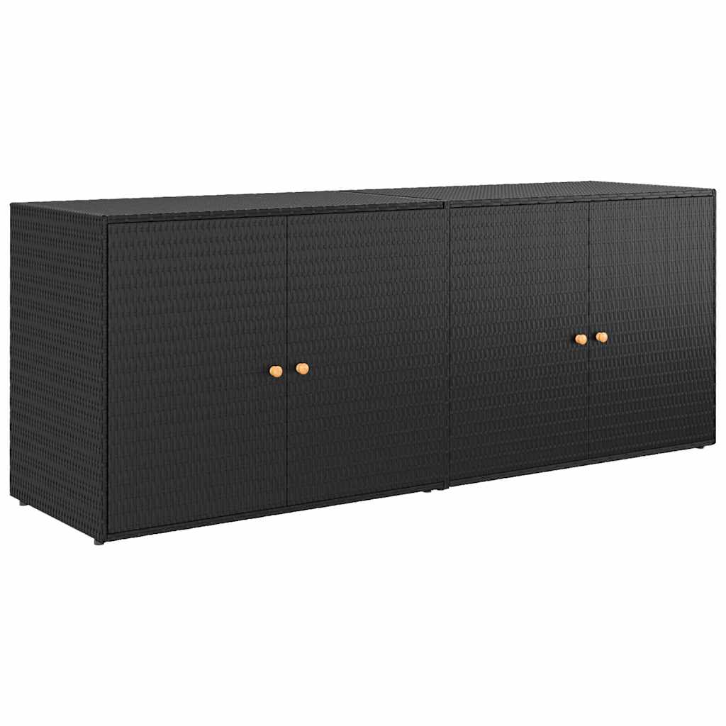 Garden Storage Cabinet Black