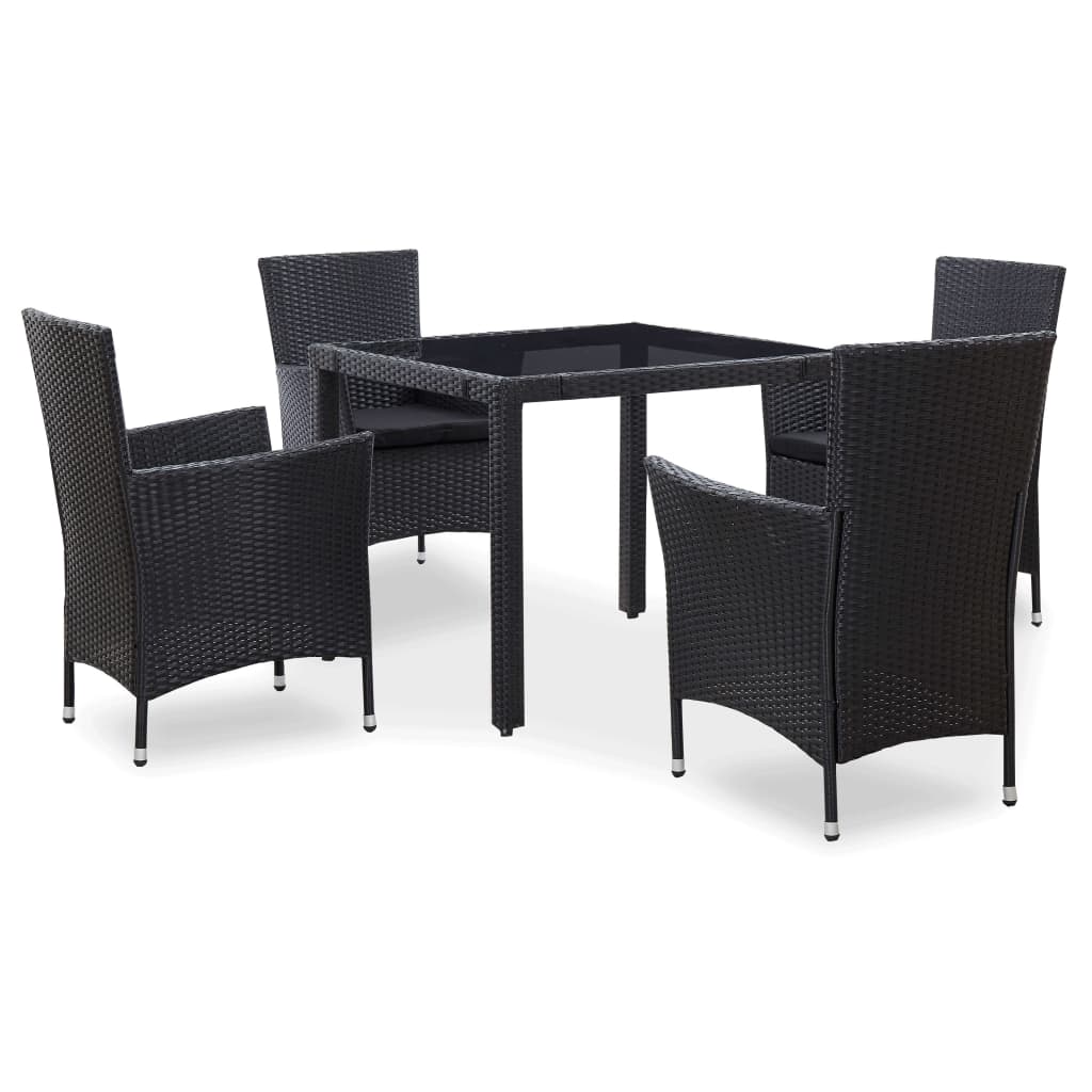 Garden Table And Chair Black