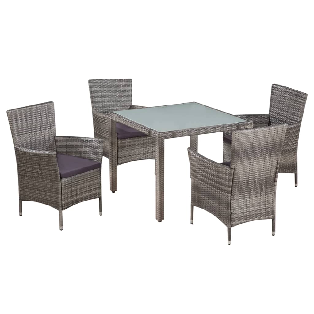 Garden Table And Chair Gray, Dark Gray