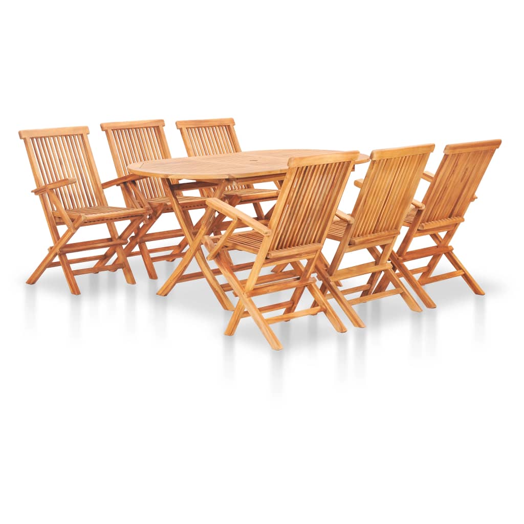 Garden Table And Chair Natural Teak