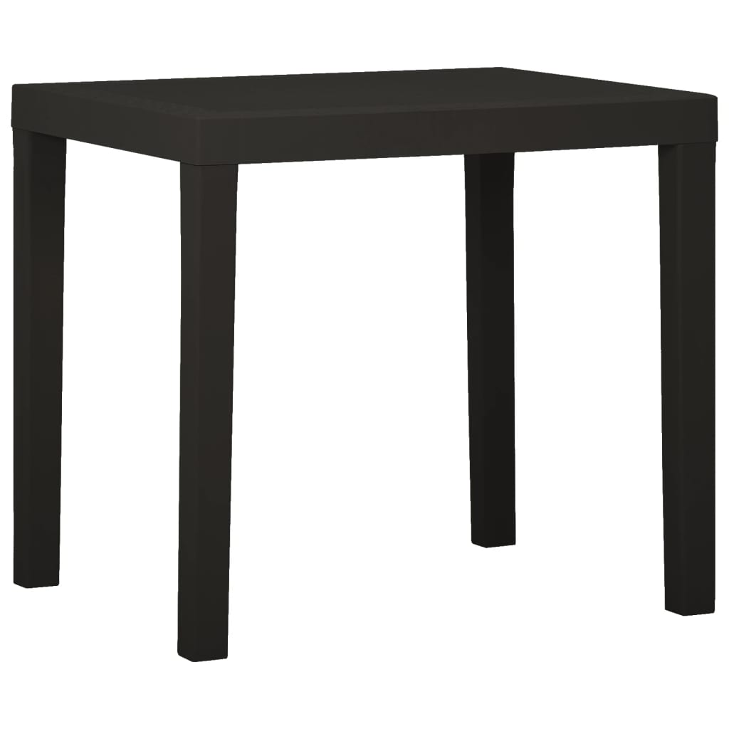 Garden Table Anthracite Plastic Medium Lightweight Garden Table