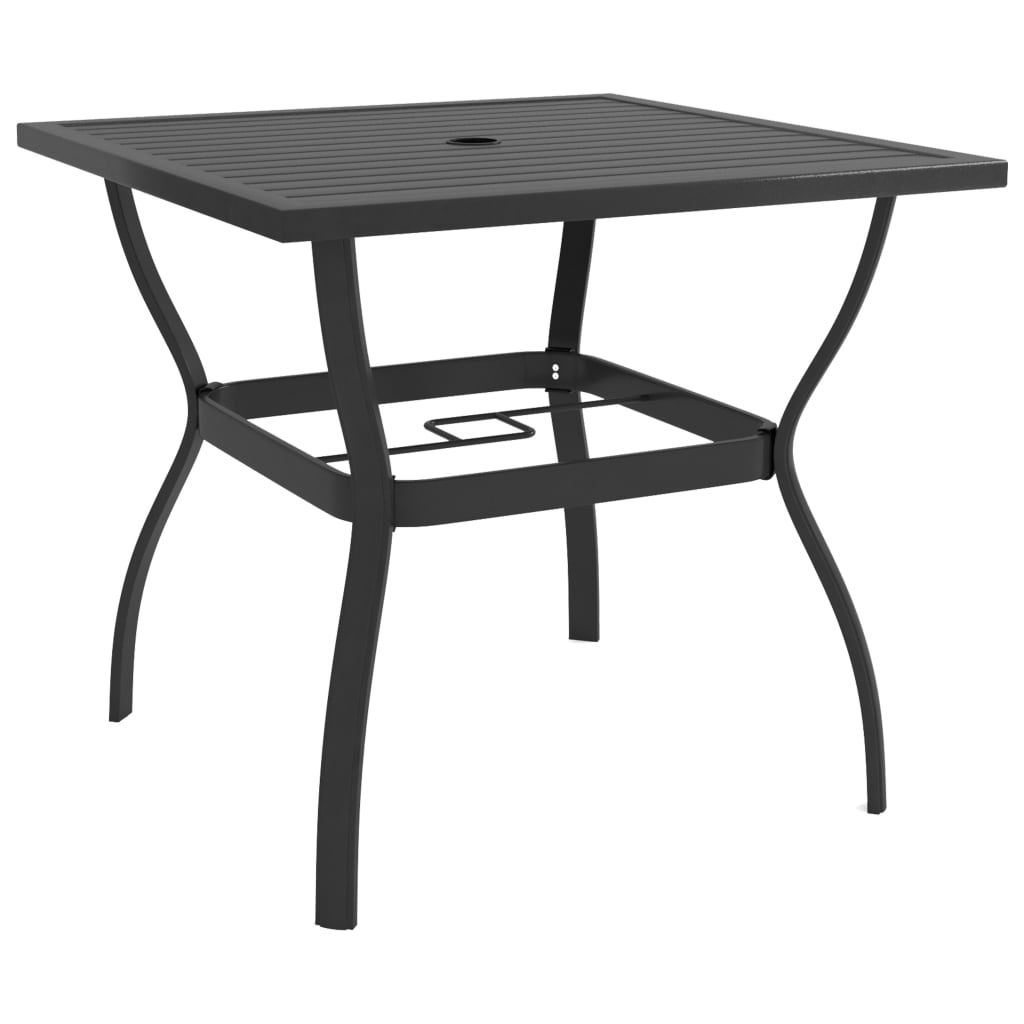 Garden Table Anthracite Powder-coated steel 32.1x32.1x28.3 in