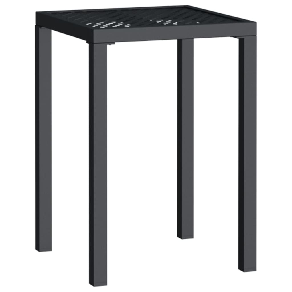 Garden Table Anthracite Steel Compact Durable Garden Table