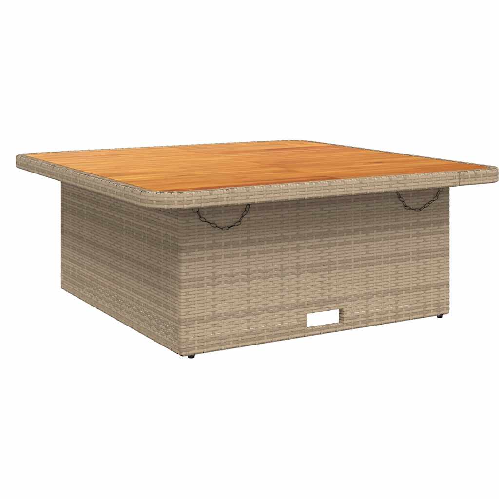Garden Table Beige and Brown