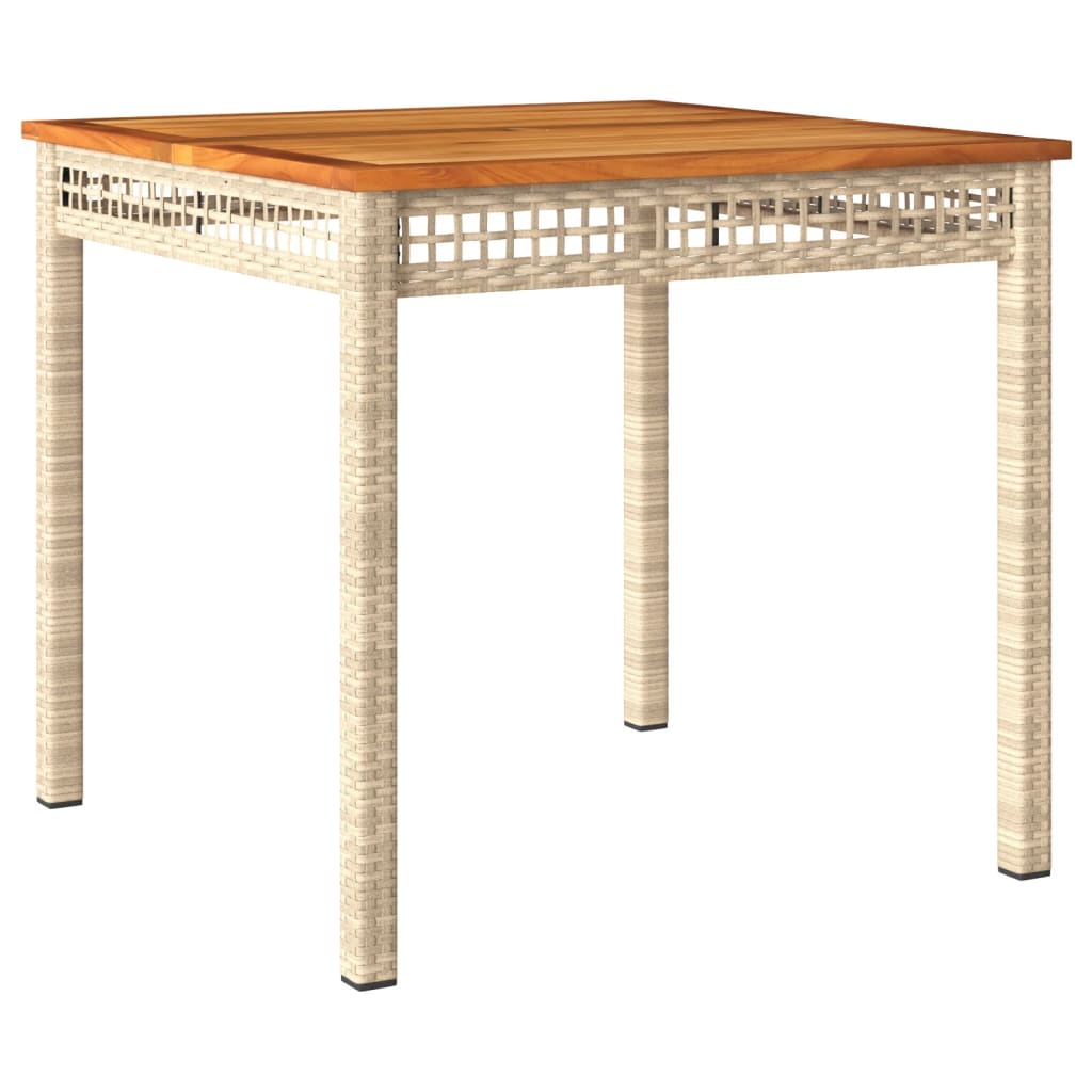 Garden Table Beige, Brown