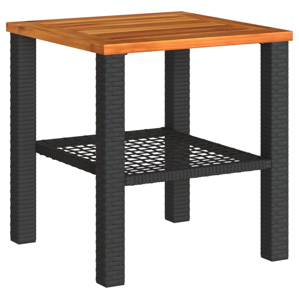 Garden Table Black and Brown