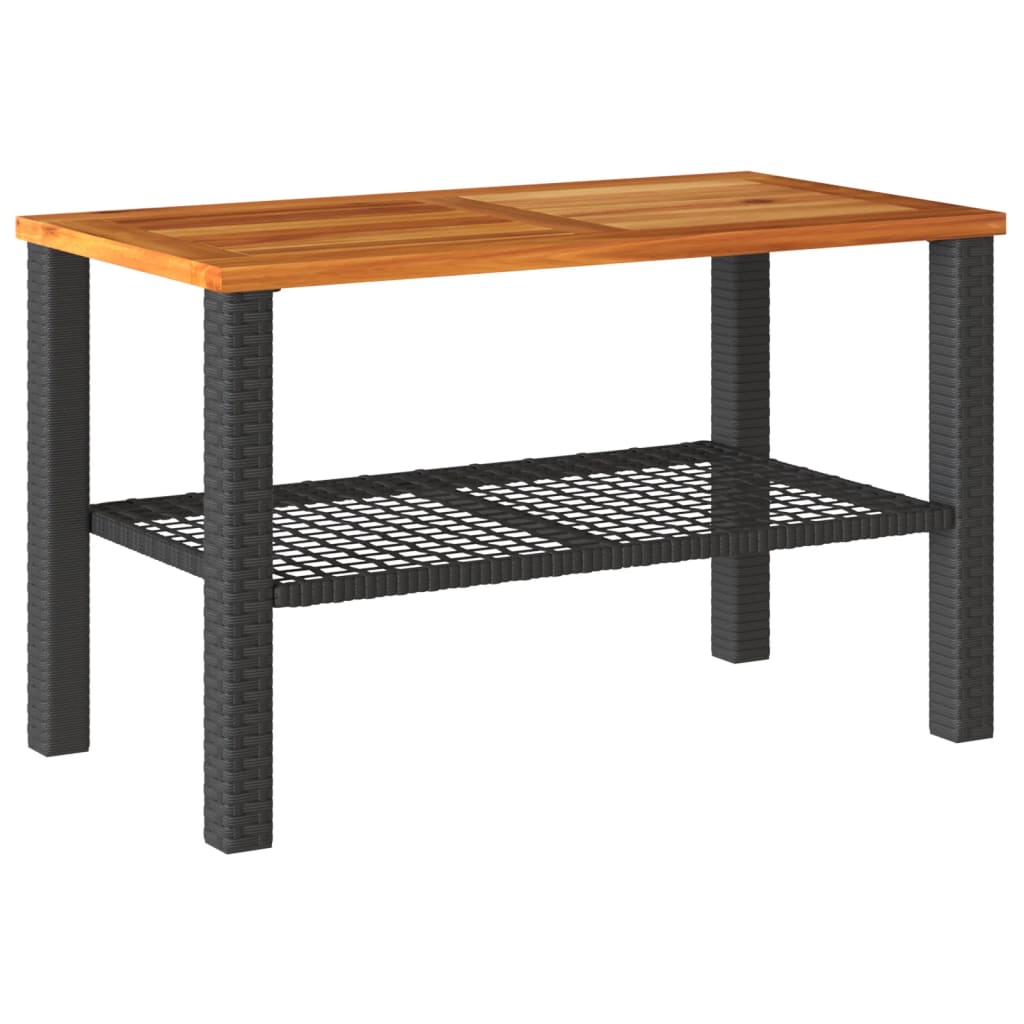 Garden Table Black and Brown