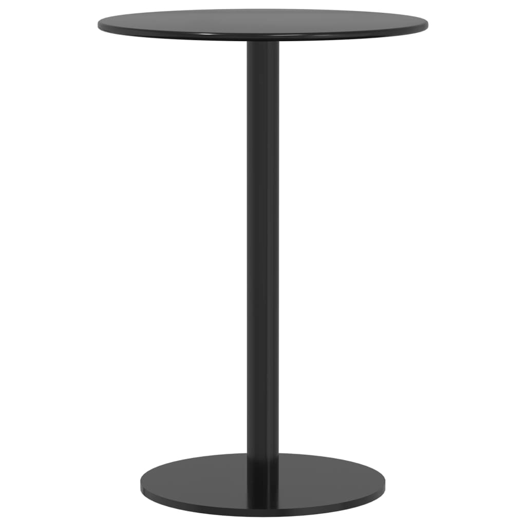Garden Table Black Powder-coated steel Compact Durable