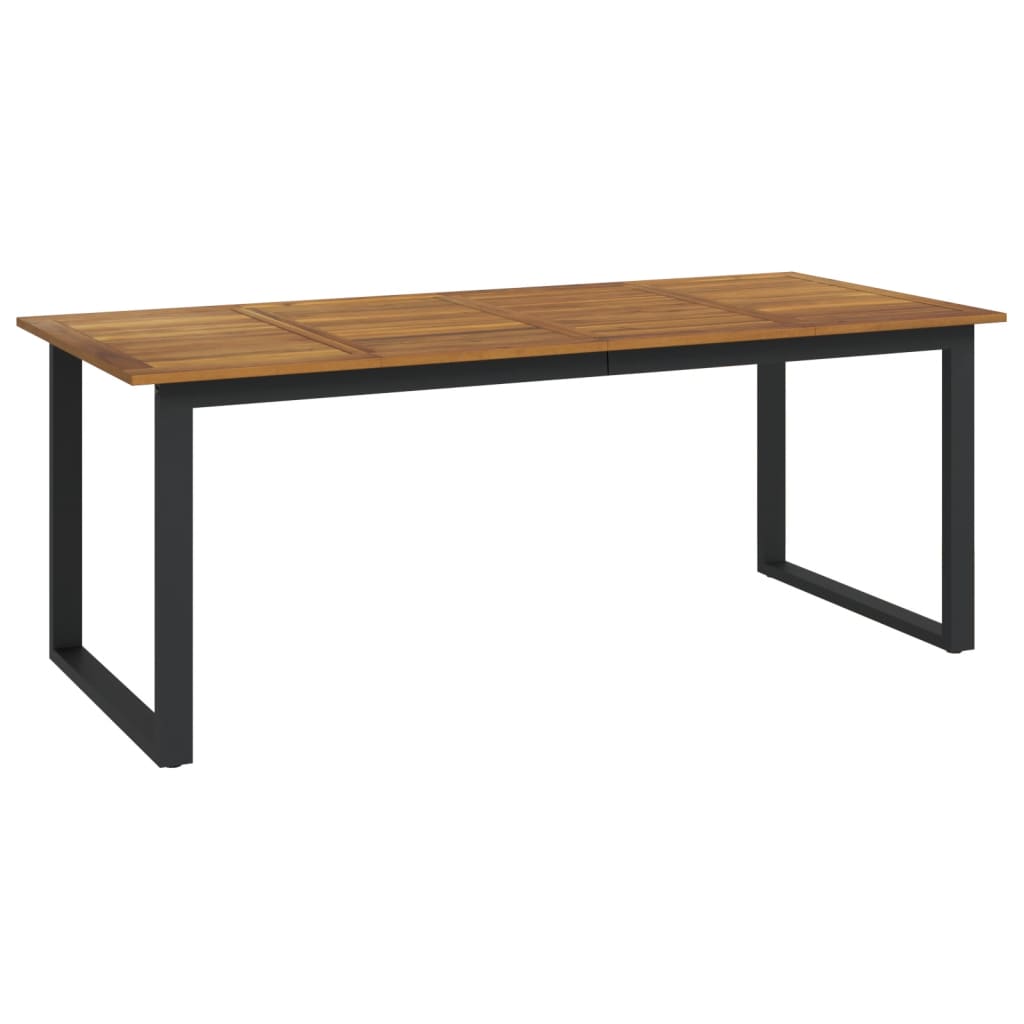 Garden Table Brown Solid Acacia wood 78.7 x 35.4 x 29.5 in