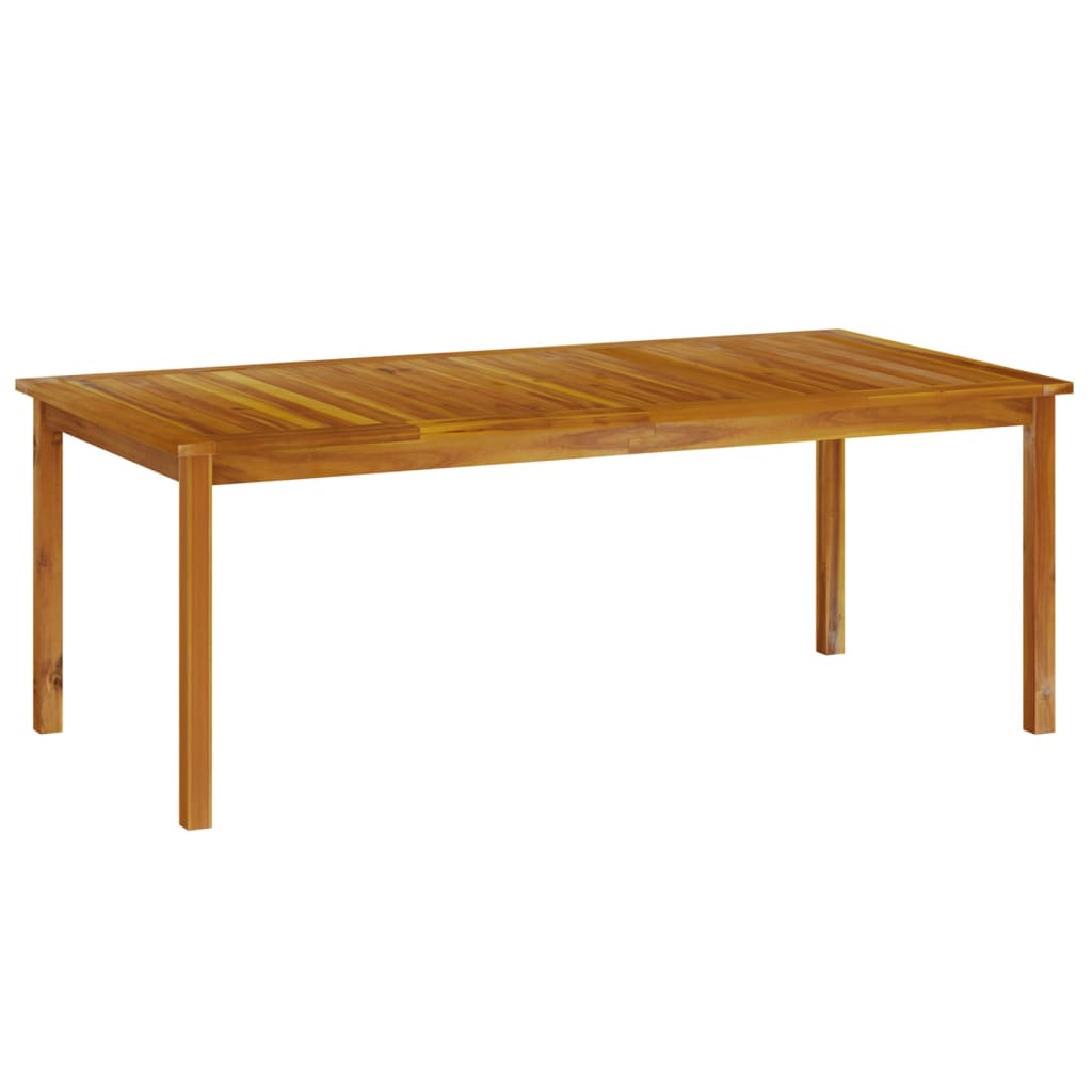 Garden Table Brown Solid Acacia wood Large Durable Garden Table