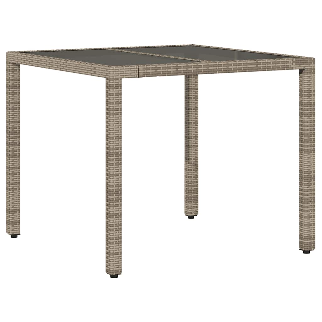 Garden Table Set of 4 Grey