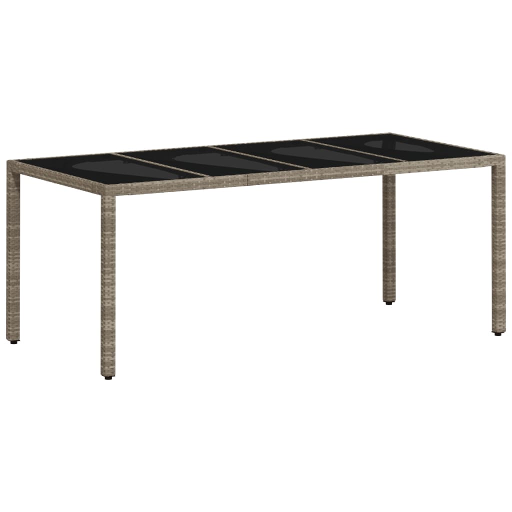 Garden Table Set of 4 Light Grey
