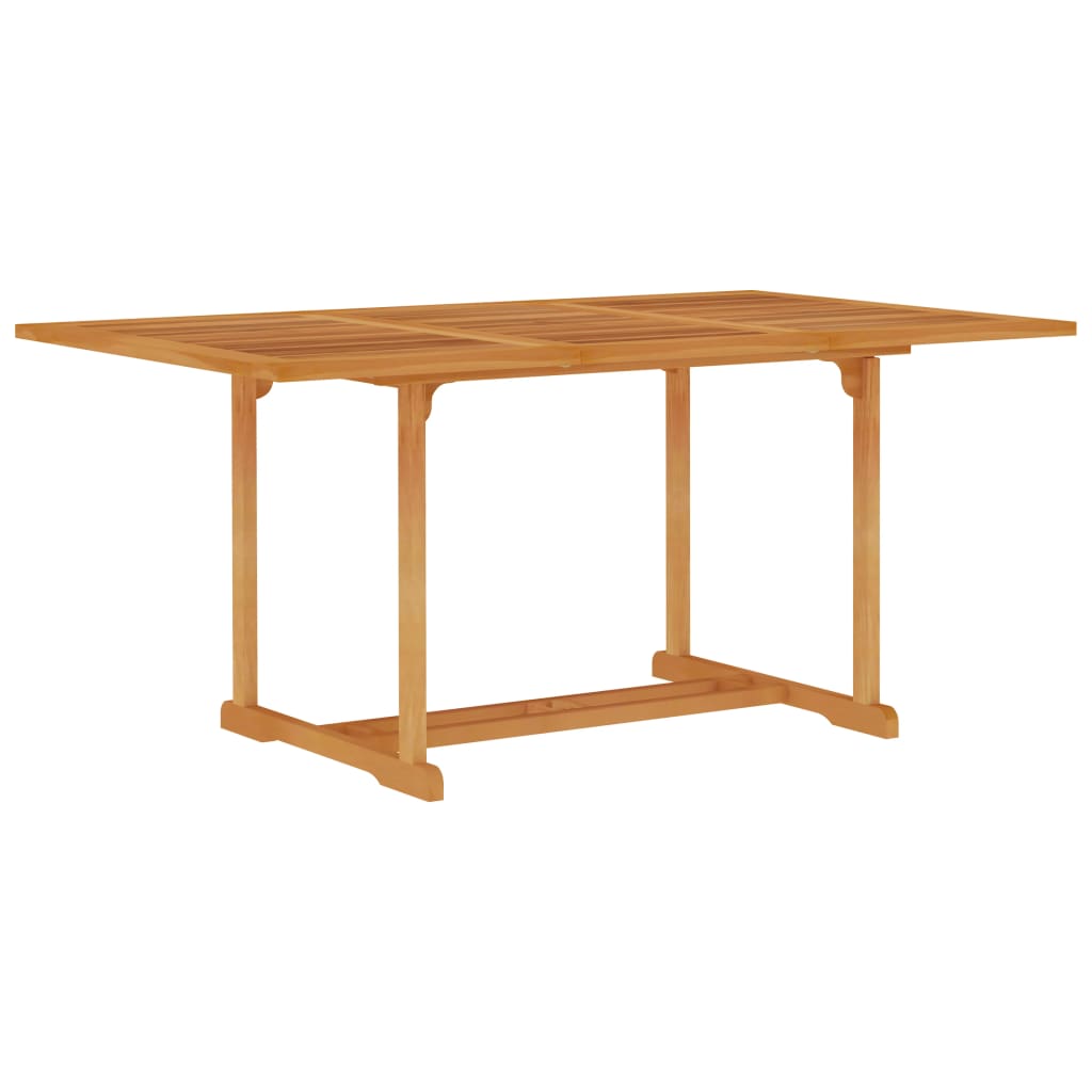 Garden Table Teak Fine sanded teak hardwood with water-based finish