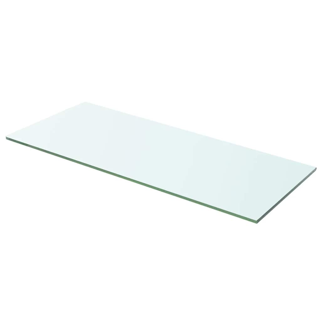 Glass Panel Clear Tempered Glass 23.6 x 7.9 in Glass Shelf