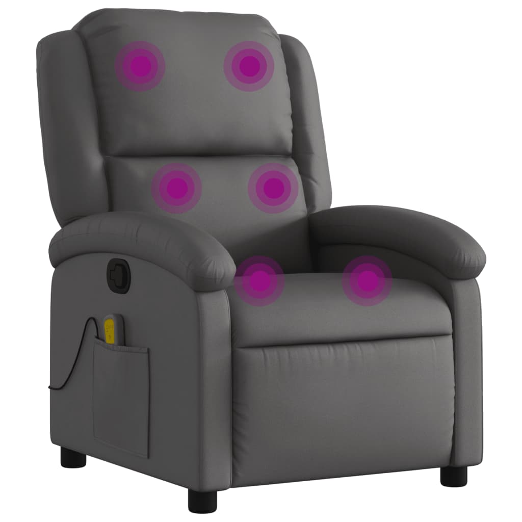 Grey Massage Recliner Chair