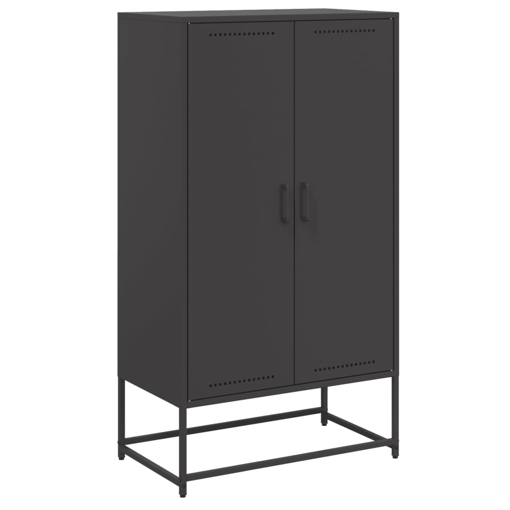 Highboard Black Steel Standard Highboard Rectangular
