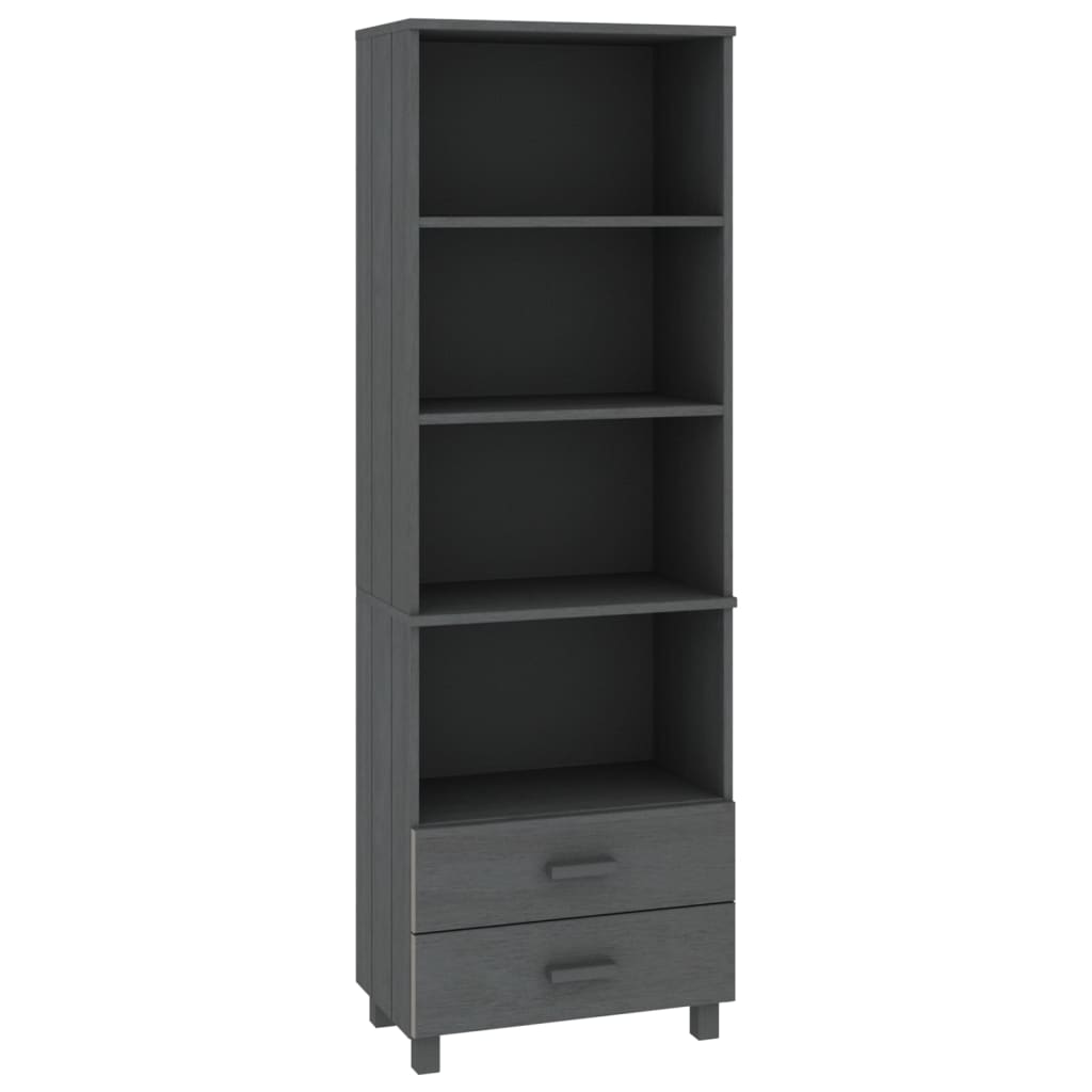 Highboard Dark grey Solid pinewood, MDF Tall Highboard