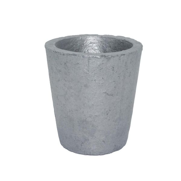 High-quality silicon carbide graphite crucibles for melting and refining gold, silver, copper, brass, and aluminum in furnace torch applications