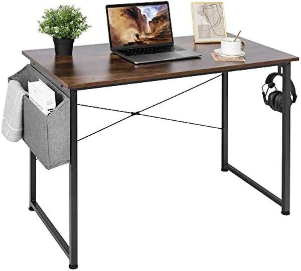 Homfa Computer Desk with Organizer for Home, Office, or School - 100x50cm Workstation