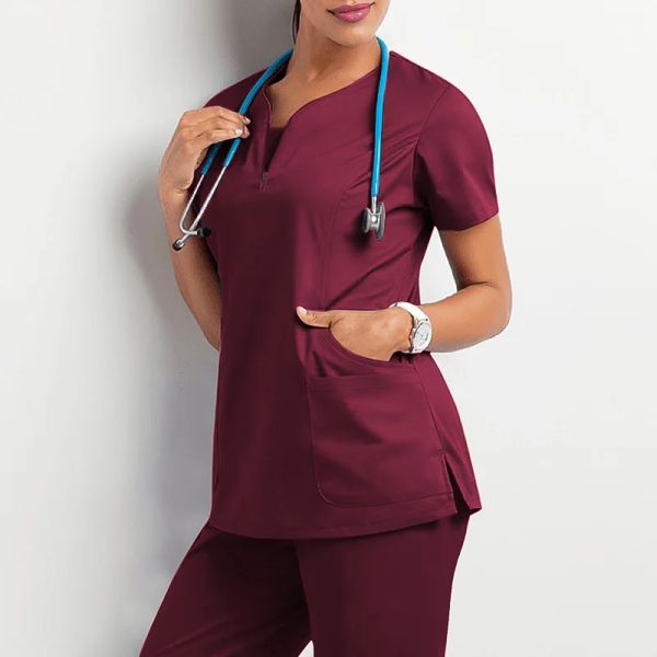 Hospital Doctor Nursing Uniform Women Wholesale Casual Short Sleeved V-neck Jogger Suits Nurse Pharmacy Working Medical Uniforms

Wholesale women's short-sleeve V-neck jogger nursing uniforms for hospital doctors and pharmacy workers