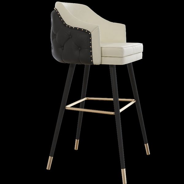 Industrial Dining Chair Office Minimalist Luxury Kitchen Chairs Bar Stool Furniture with Backrest Sillas De Bar Design Chair

Rewritten as:  
Sleek industrial dining chairs for office, kitchen or bar, featuring minimalist luxury design with backrests