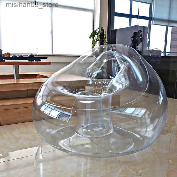 Inflatable outdoor sofa lounge chair for minimalist living room decor