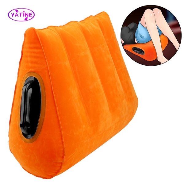Inflatable pillows for couples, anal plugs, and female masturbation restraint sets