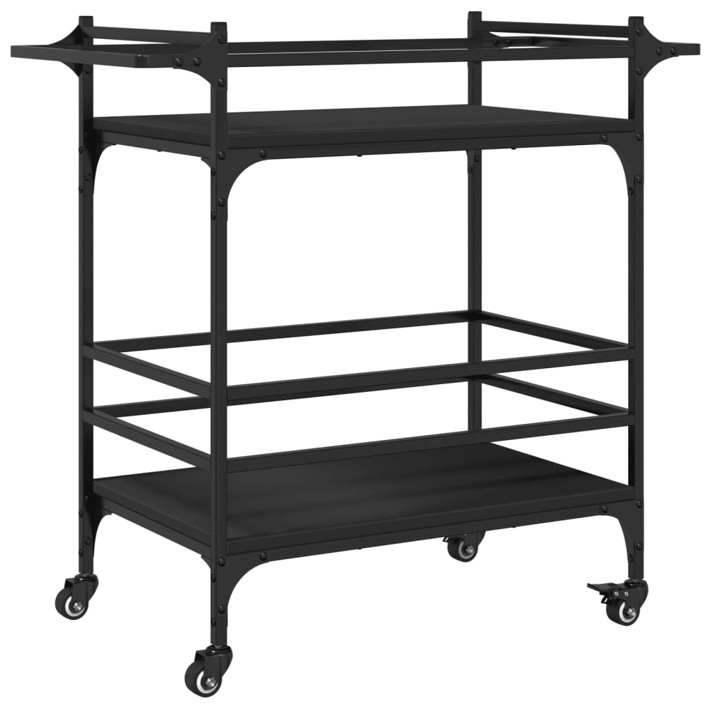 Kitchen Trolley Black 32.3