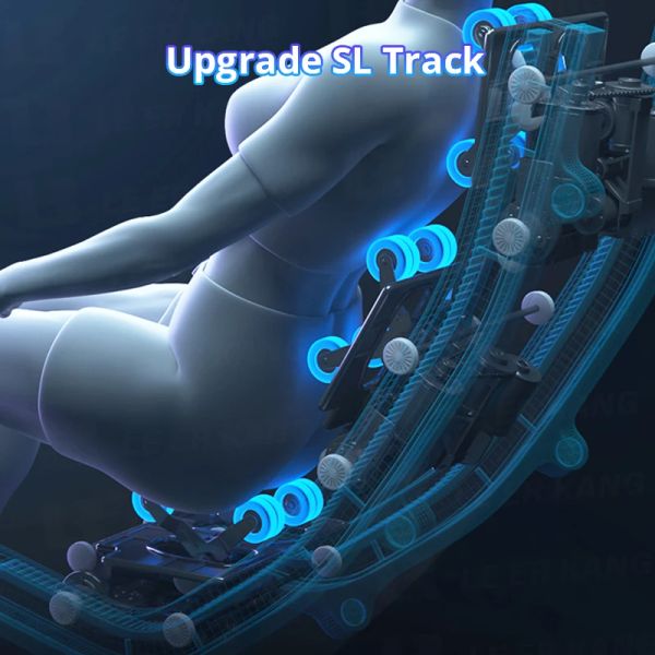 LEK Smart Voice-Controlled Kneading Zero Gravity Full-Body Shiatsu Massage Chair with Bluetooth