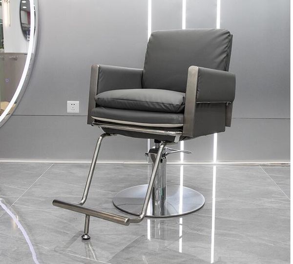 Liftable rotating modern hair cutting chair with simple design for salon and barber use