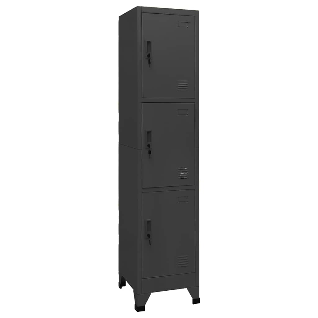Locker Cabinet Anthracite Steel Standard Locks Locker Cabinet