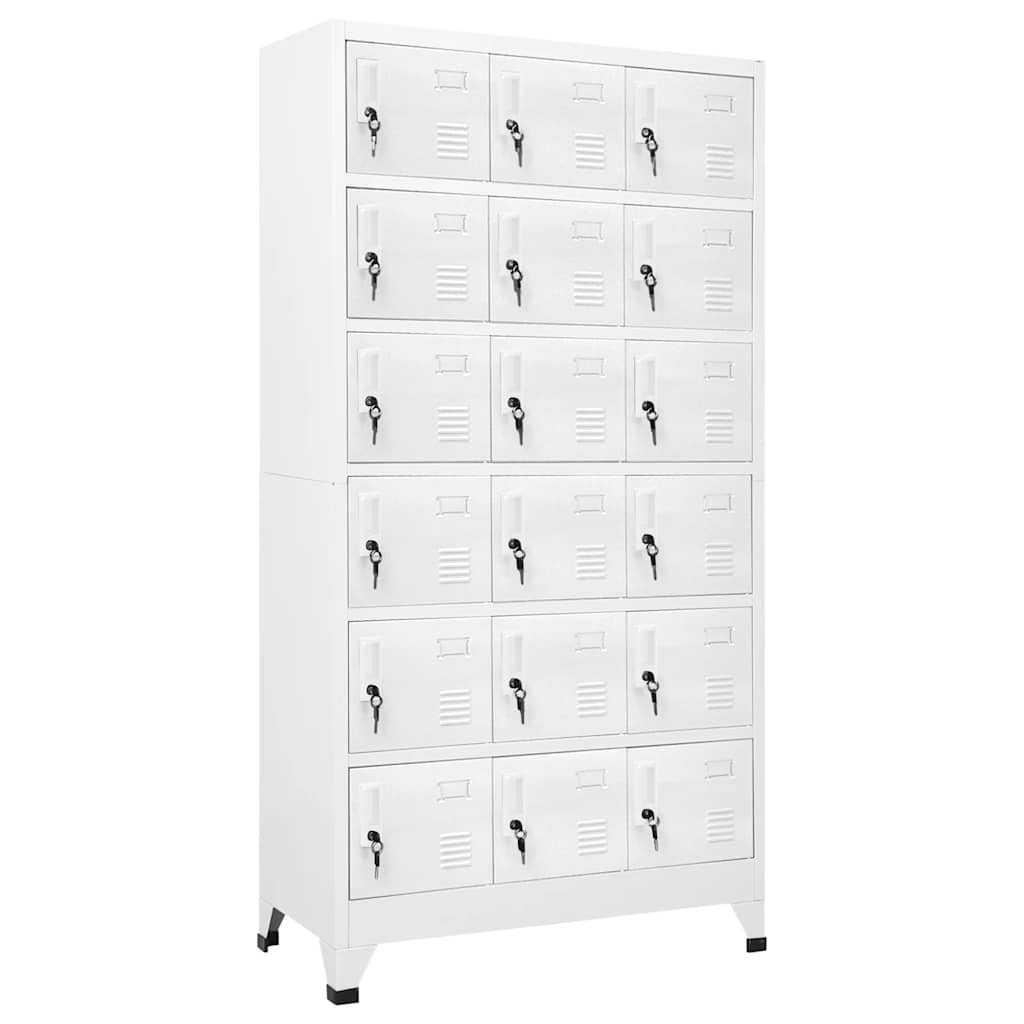 Locker Cabinet Gray Sheet Metal Large Locker Cabinet
