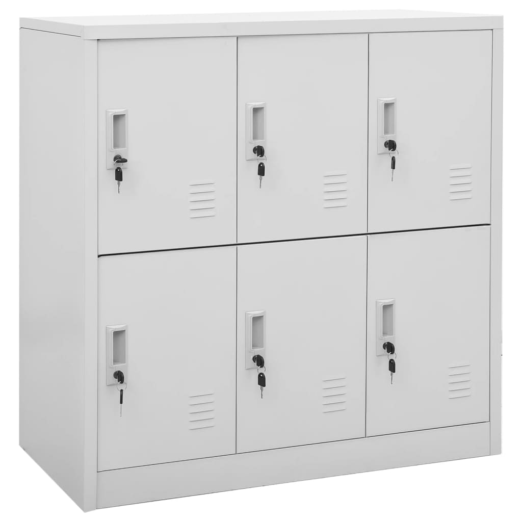 Locker Cabinet Light grey Steel Medium Durable Locker Cabinet