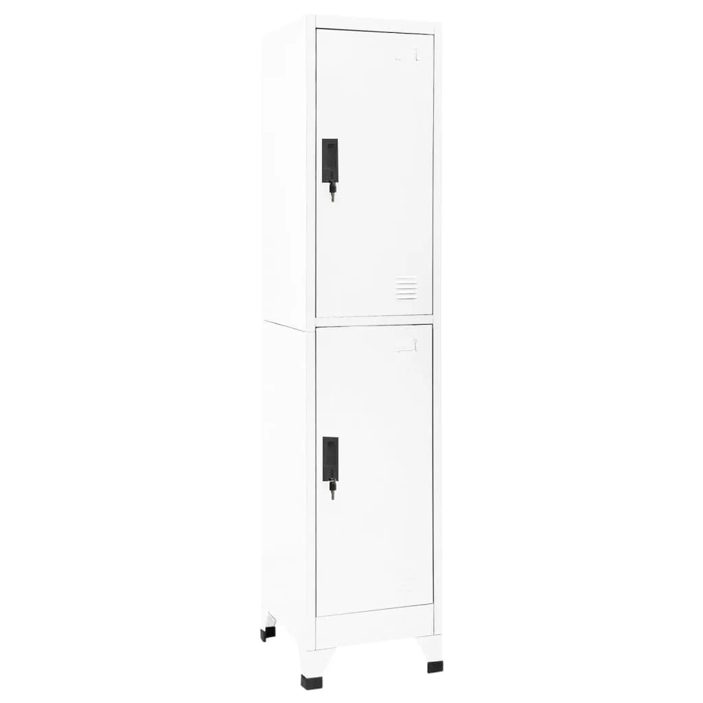 Locker Cabinet White Steel Medium Locker Cabinet Rectangular