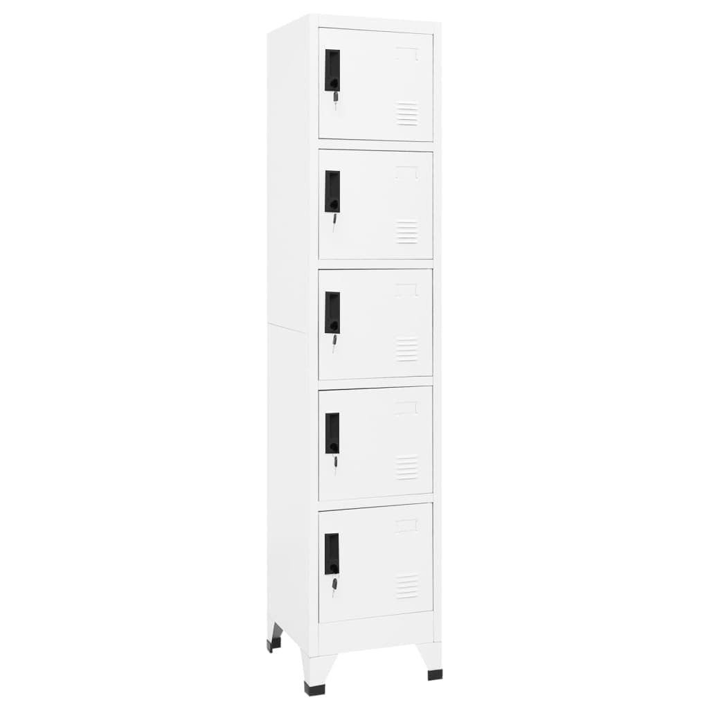 Locker Cabinet White Steel Tall Modern Locker Cabinet