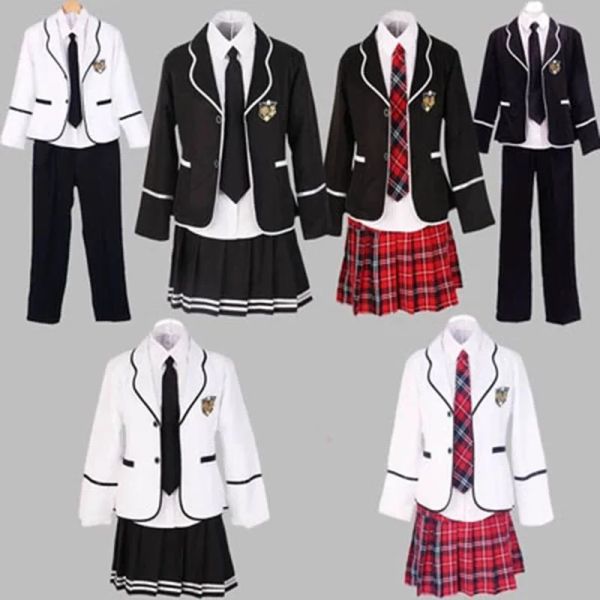Long-sleeved chorus uniform for junior high boys, a Japanese and Korean-style JK school outfit set