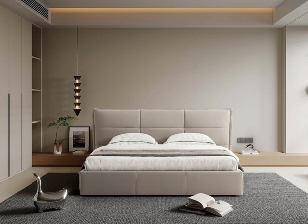 Made in China, crafted from authentic leather, the Idle Cloud series features premium Italian-style plush beds