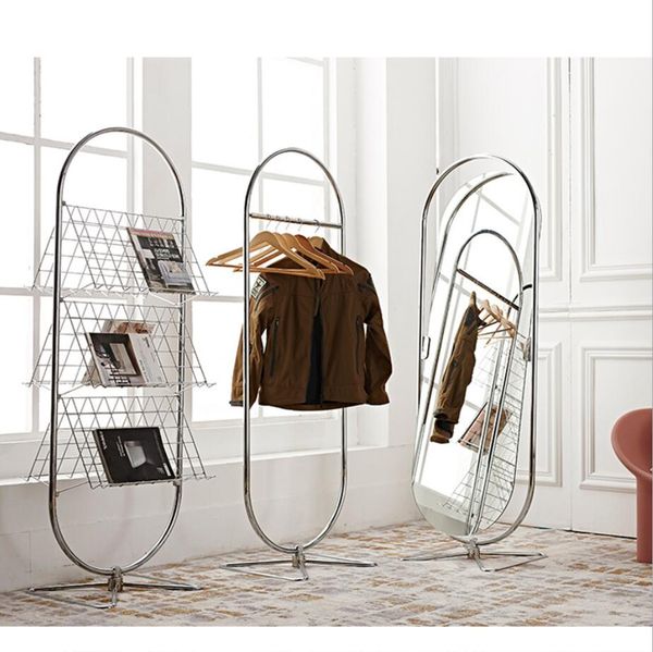 Magazine racks for bedroom storage and furniture  
Butterfly-shaped tripod clothing shelf
