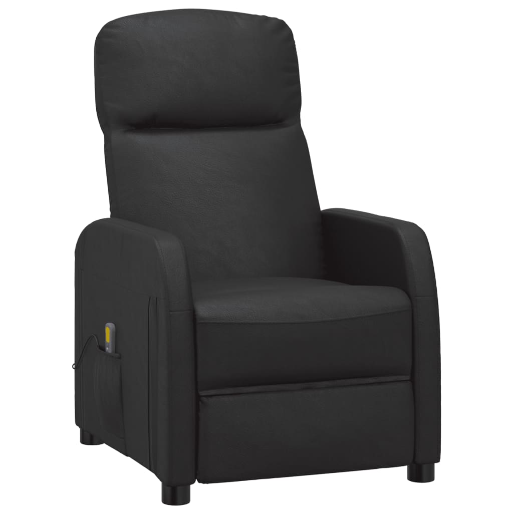 Massage Chair Black Faux leather, plywood, iron Large