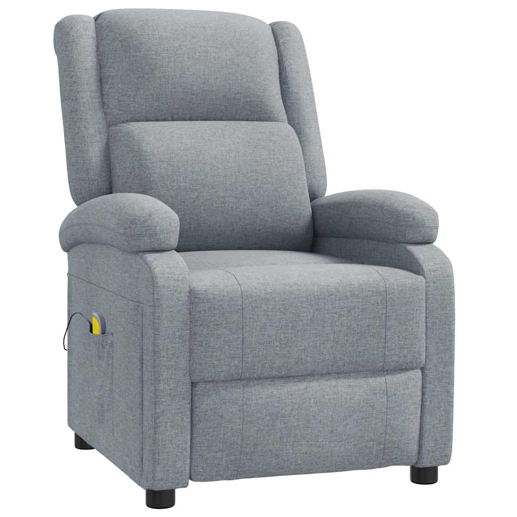 Massage Chair Light gray Fabric, wood, metal Single Massage Chair