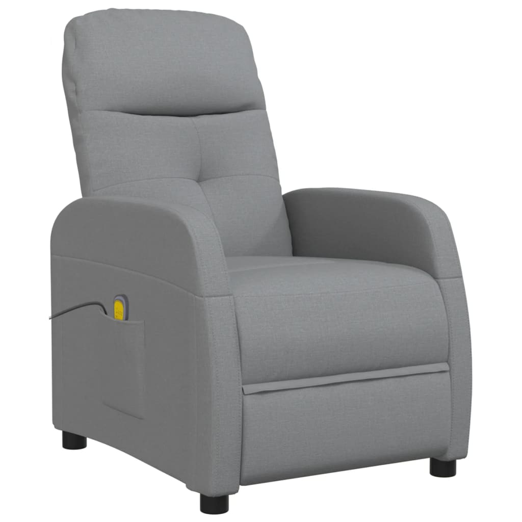Massage Chair Light grey Fabric (100% polyester), plywood, iron