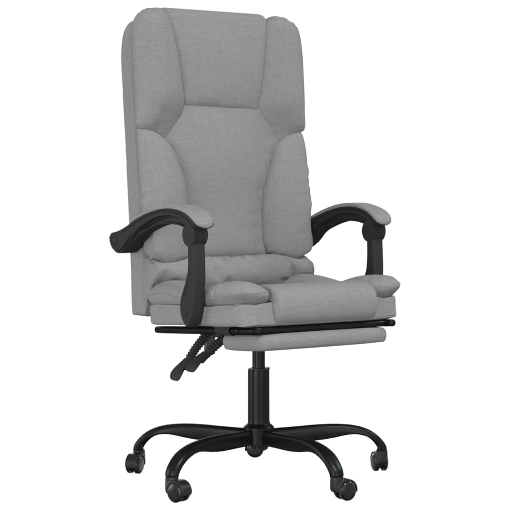 Massage Office Chair Light gray Polyester (fabric), Metal, Plywood