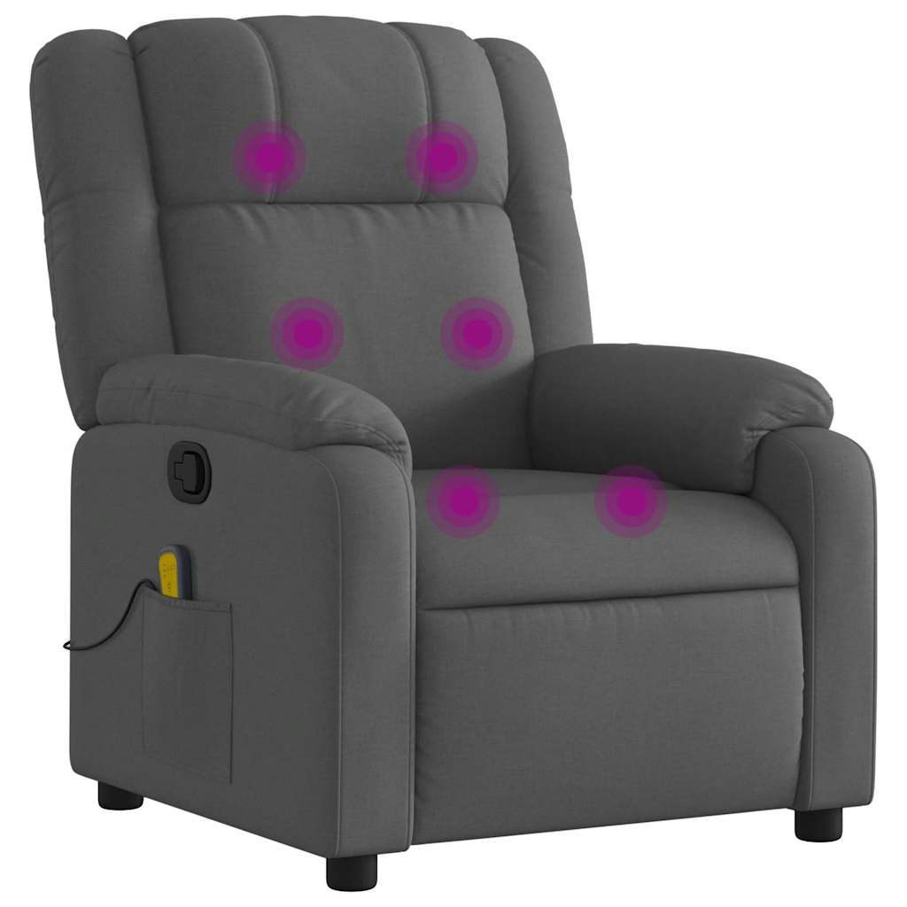 Massage Recliner Chair Dark Gray
