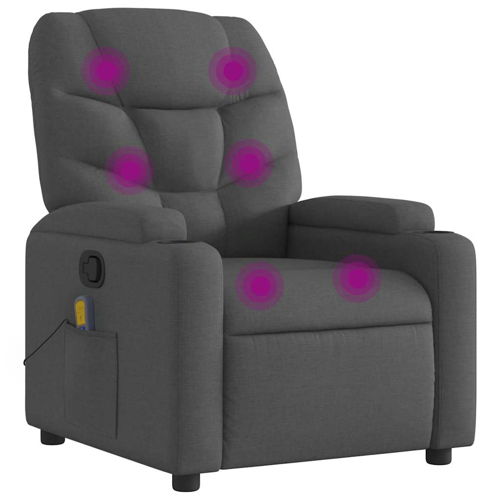 Massage Recliner Chair Dark grey