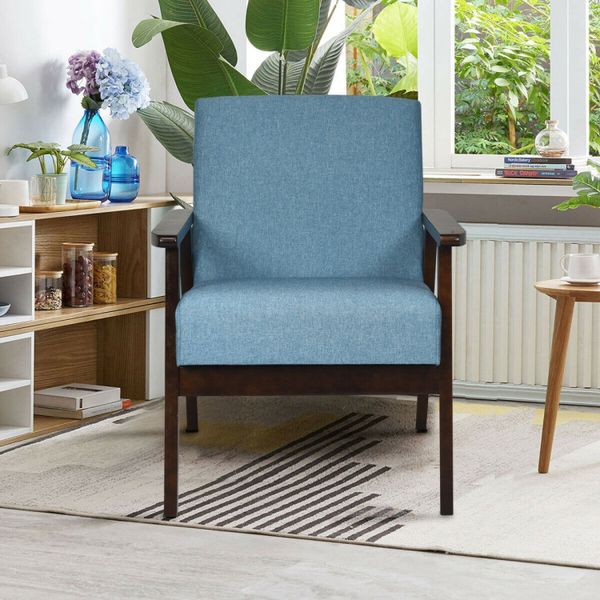 Mid-century retro fabric accent chair for the living room